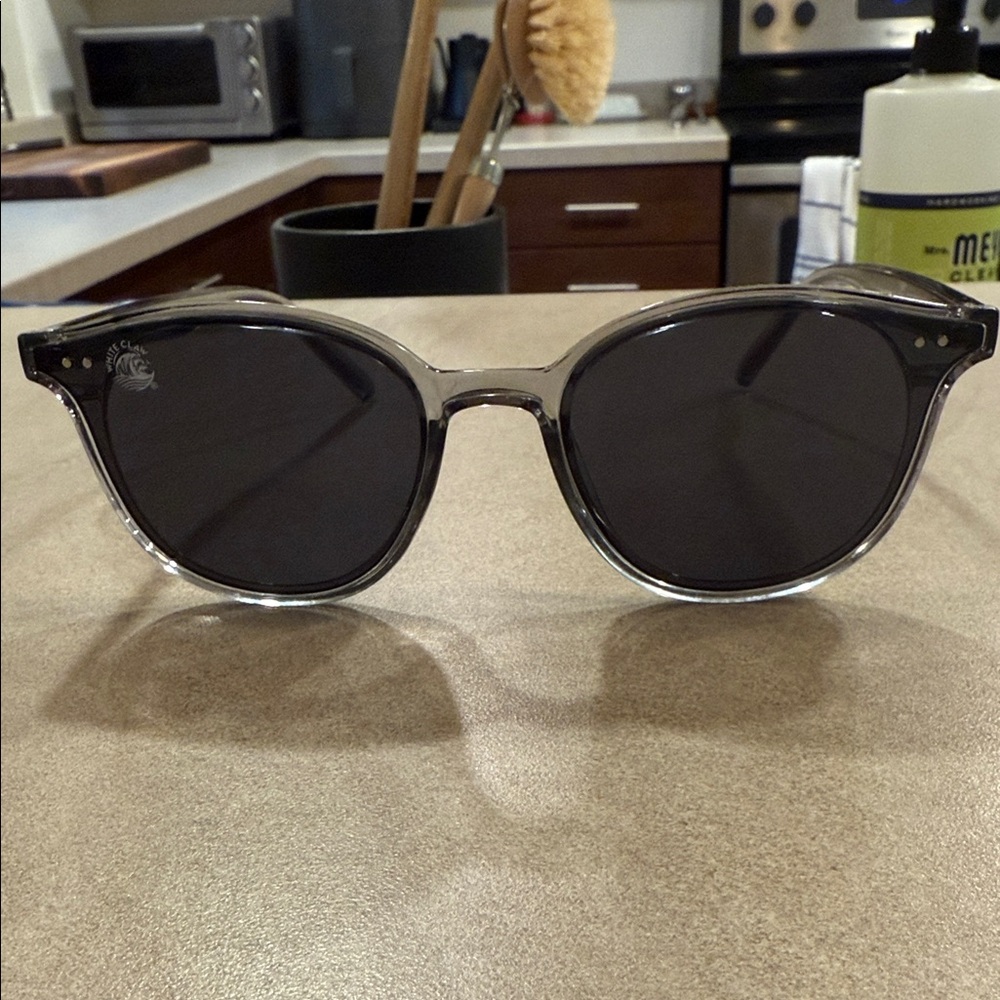 Stylish Black Sunglasses White Claw branded